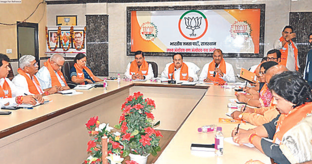 Nadda holds one-on-one dialogue with Raj BJP core team in Jaipur
